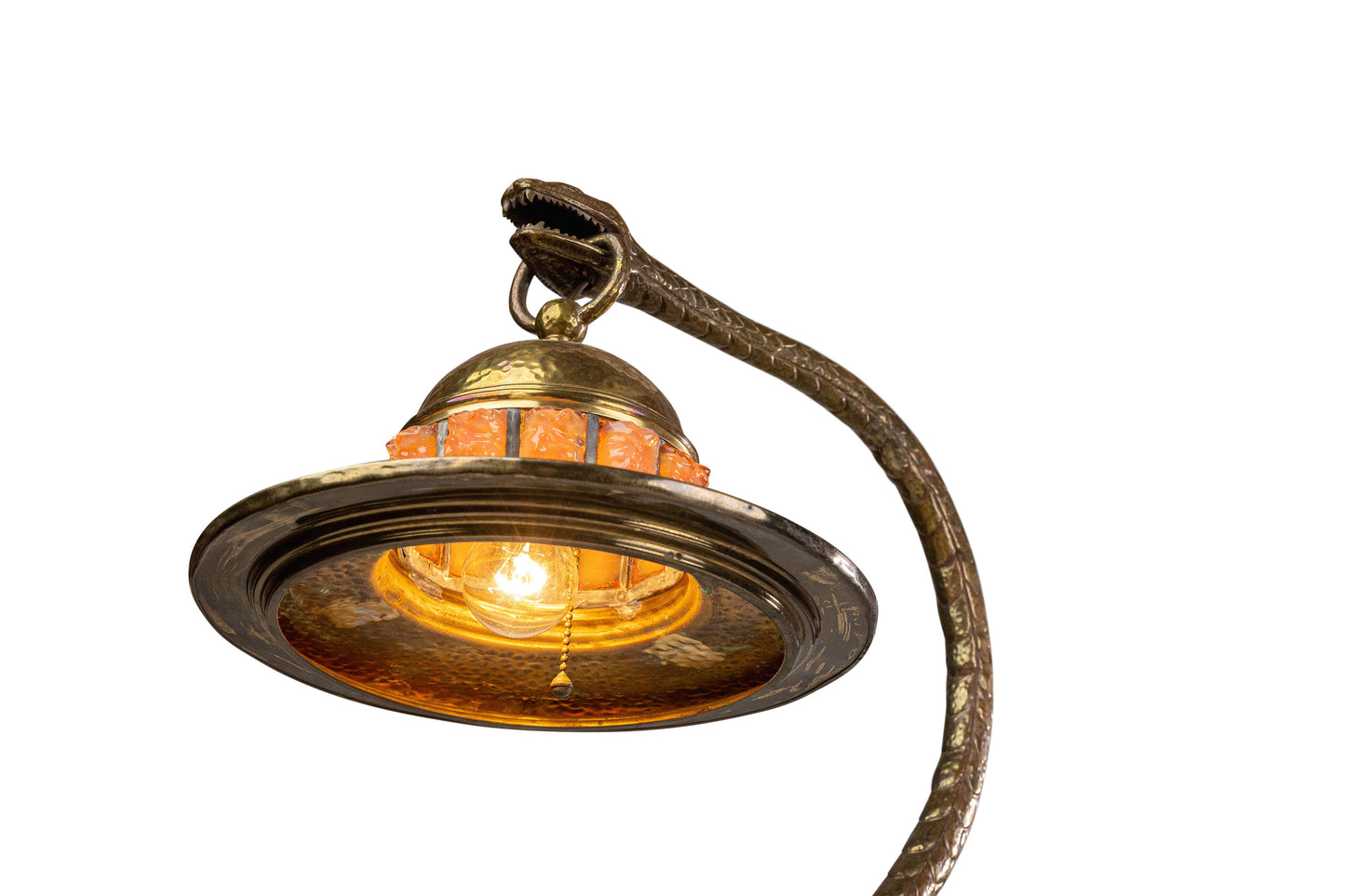 Bronze Snake Desk Lamp Circa 1930