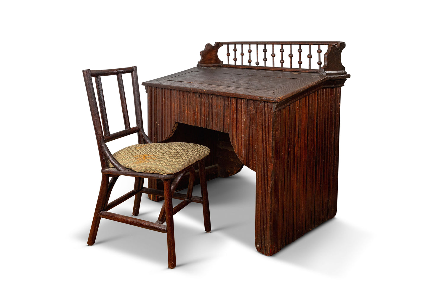 Antique Rustic Desk Chair