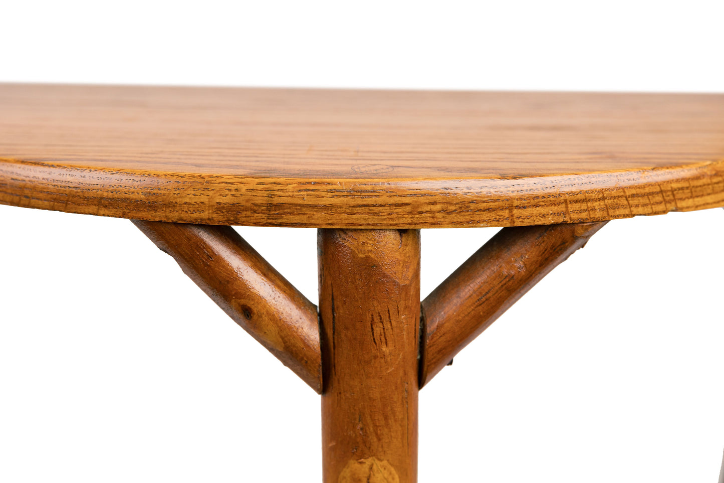 Old Hickory Demilune Demi Lune Table