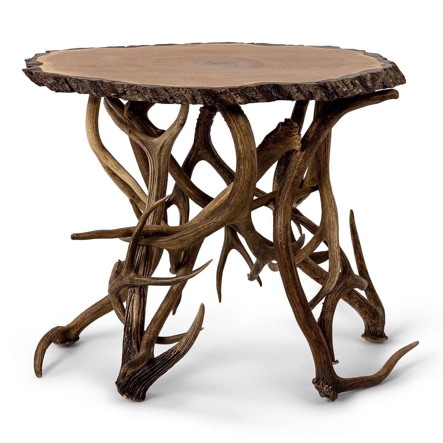 Antler Base Table Butternut Top