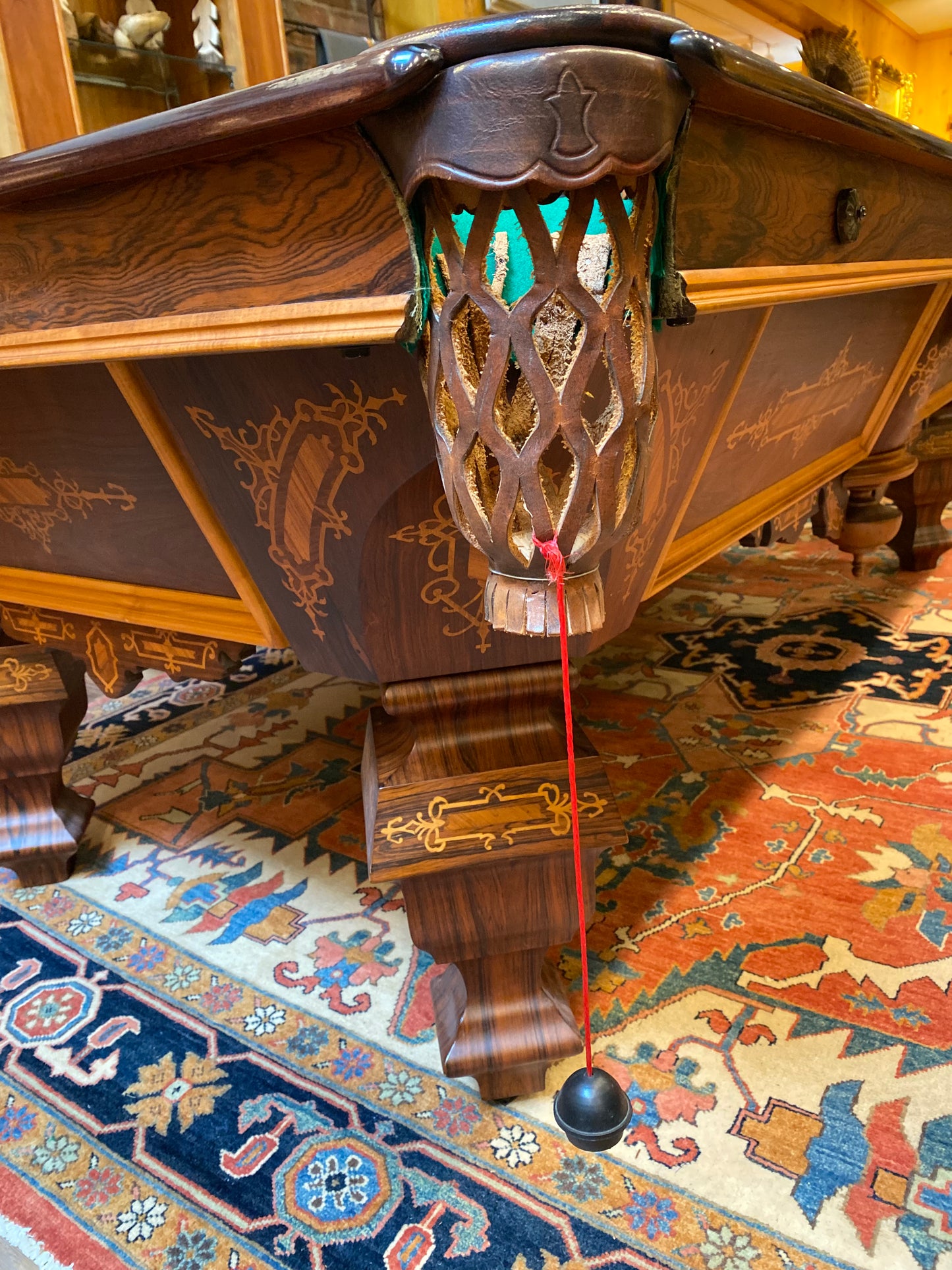 Antique 9' Brunswick Balke Collender Company Pool Table Circa 1884 "Nonpareil Novelty"