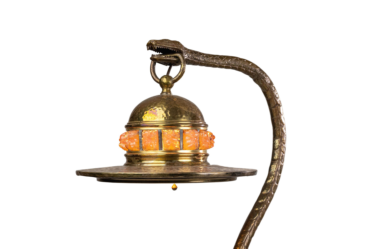 Bronze Snake Desk Lamp Circa 1930