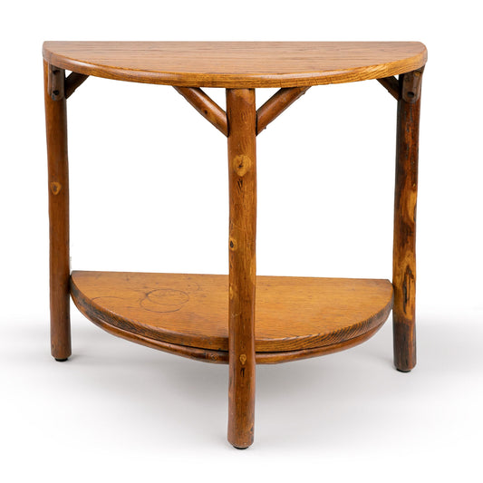 Old Hickory Demilune Demi Lune Table