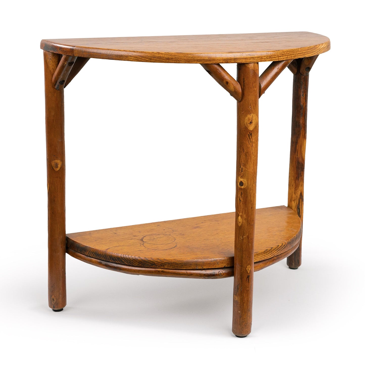 Old Hickory Demilune Demi Lune Table