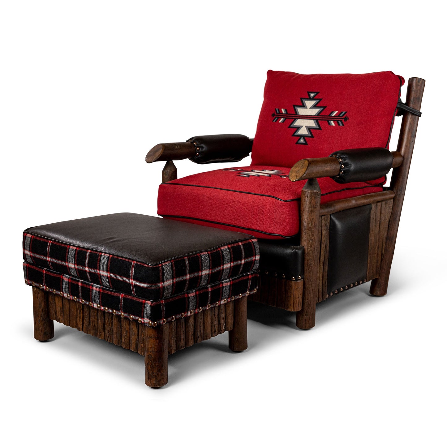 Old Hickory Cody Club Ottoman