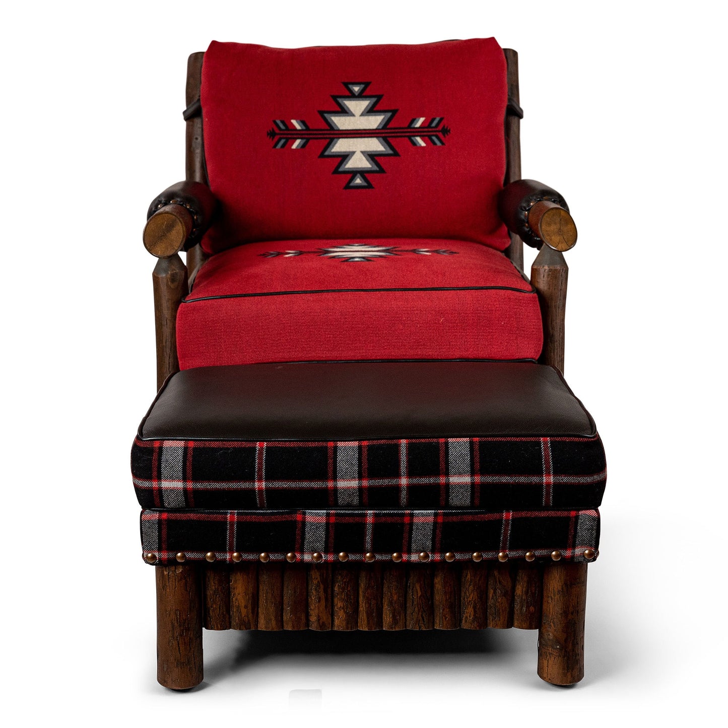 Old Hickory Cody Club Ottoman