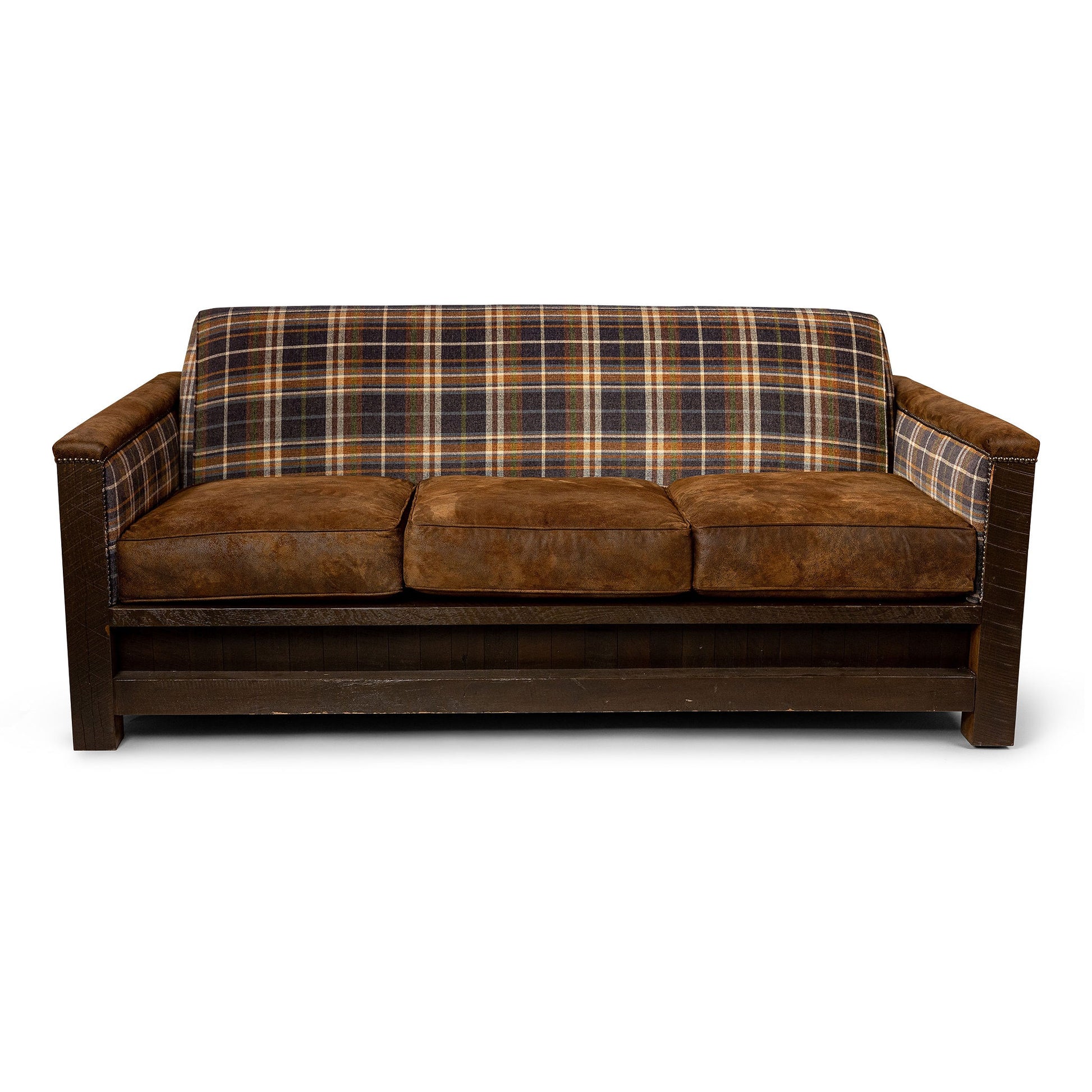 Old Hickory Urban Timber Sofa with Durango Bourbon Seat –  Adirondack-Store-And-Gallery-Inc