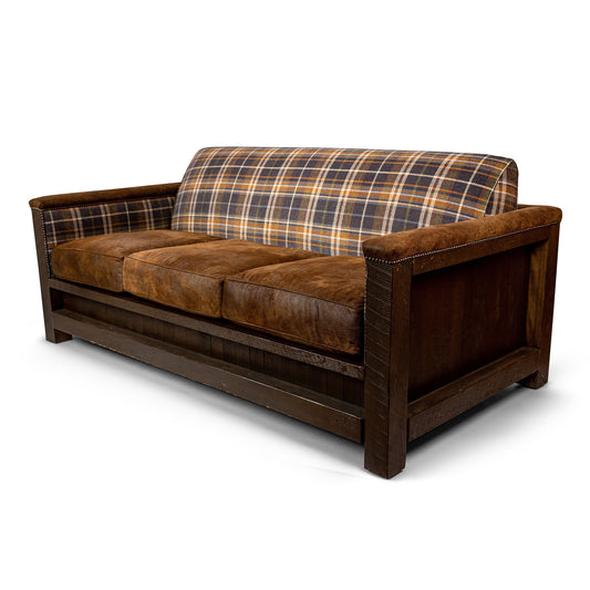 Old Hickory Urban Timber Sofa with Durango Bourbon Seat