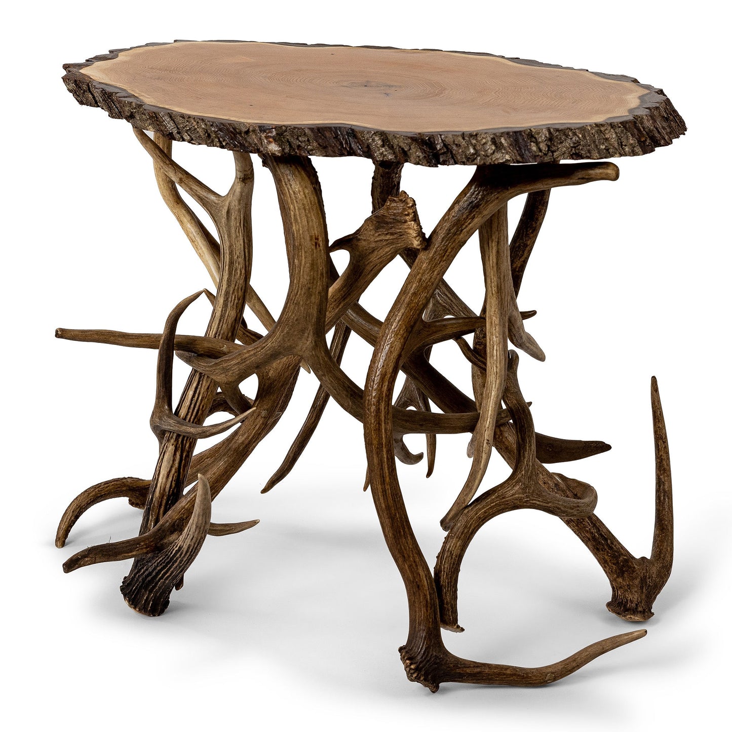 Antler Base Table Butternut Top