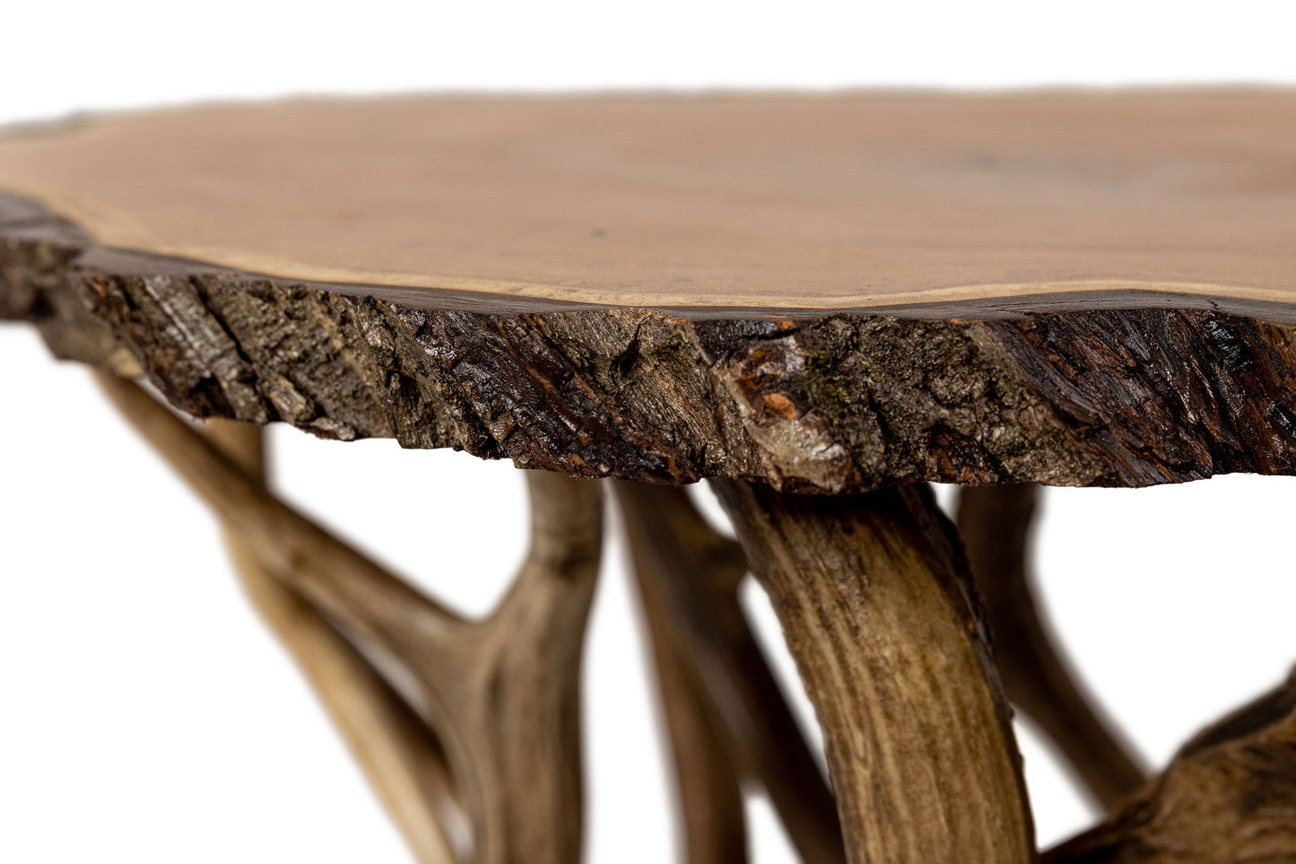 Antler Base Table Butternut Top