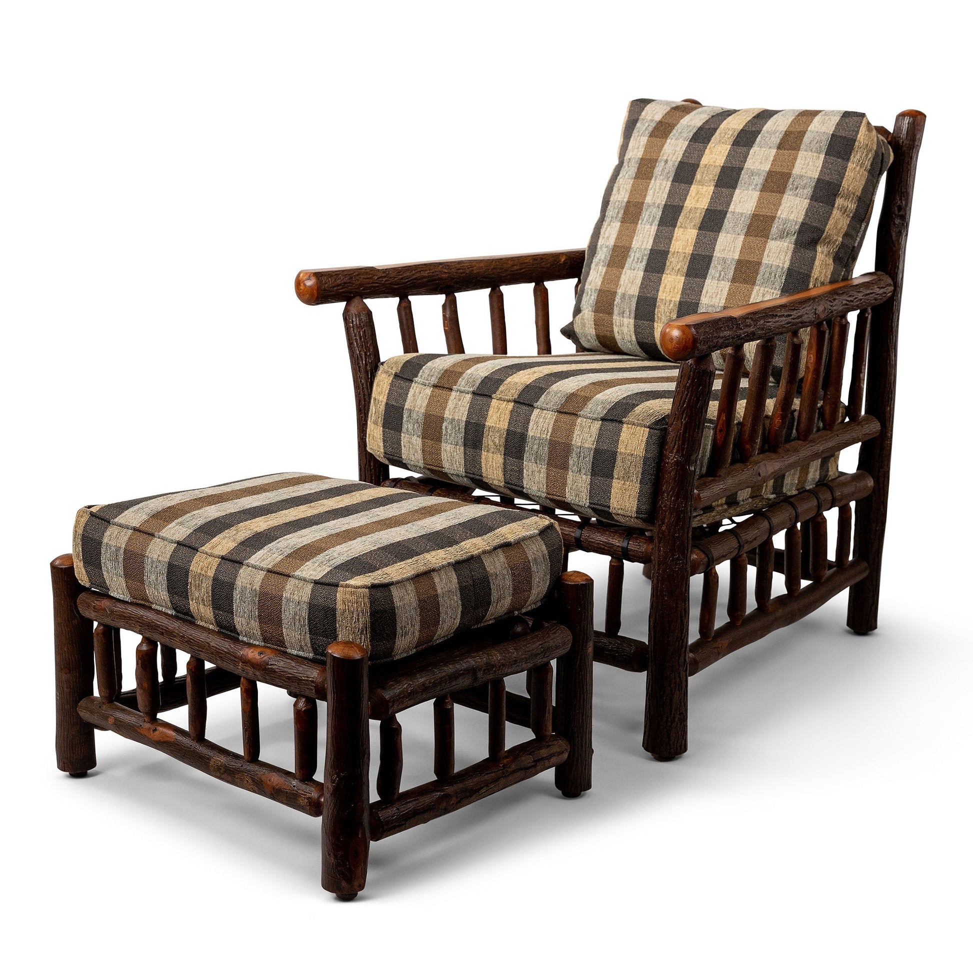Old Hickory Grove Park Lounge Chair in Woodcreek – Adirondack