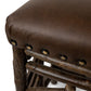 Old Hickory Barstool 24" High, Durango Seat, Spoke Arrow Detail