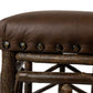 Old Hickory Barstool 24" High, Durango Seat, Spoke Arrow Detail
