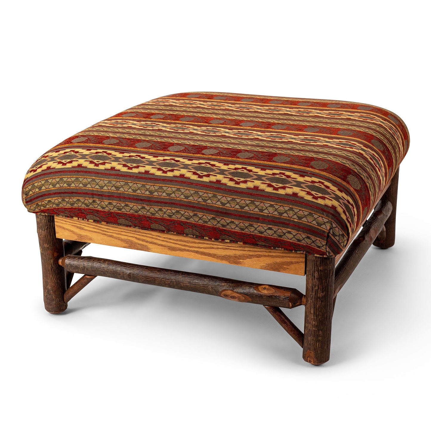 Old Hickory Big Ranch Ottoman - Pine Lodge