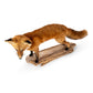 Standing Red Fox On Wood Taxidermy