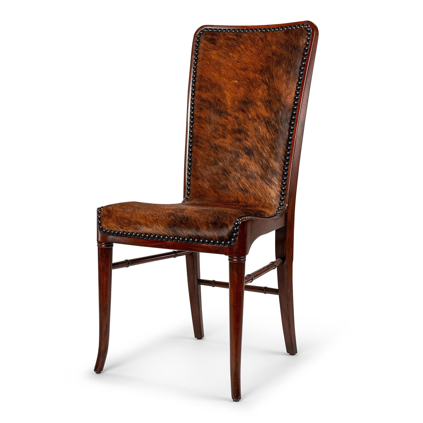 Theodore Alexander All Hide High Back Side Chair "The Sweep"