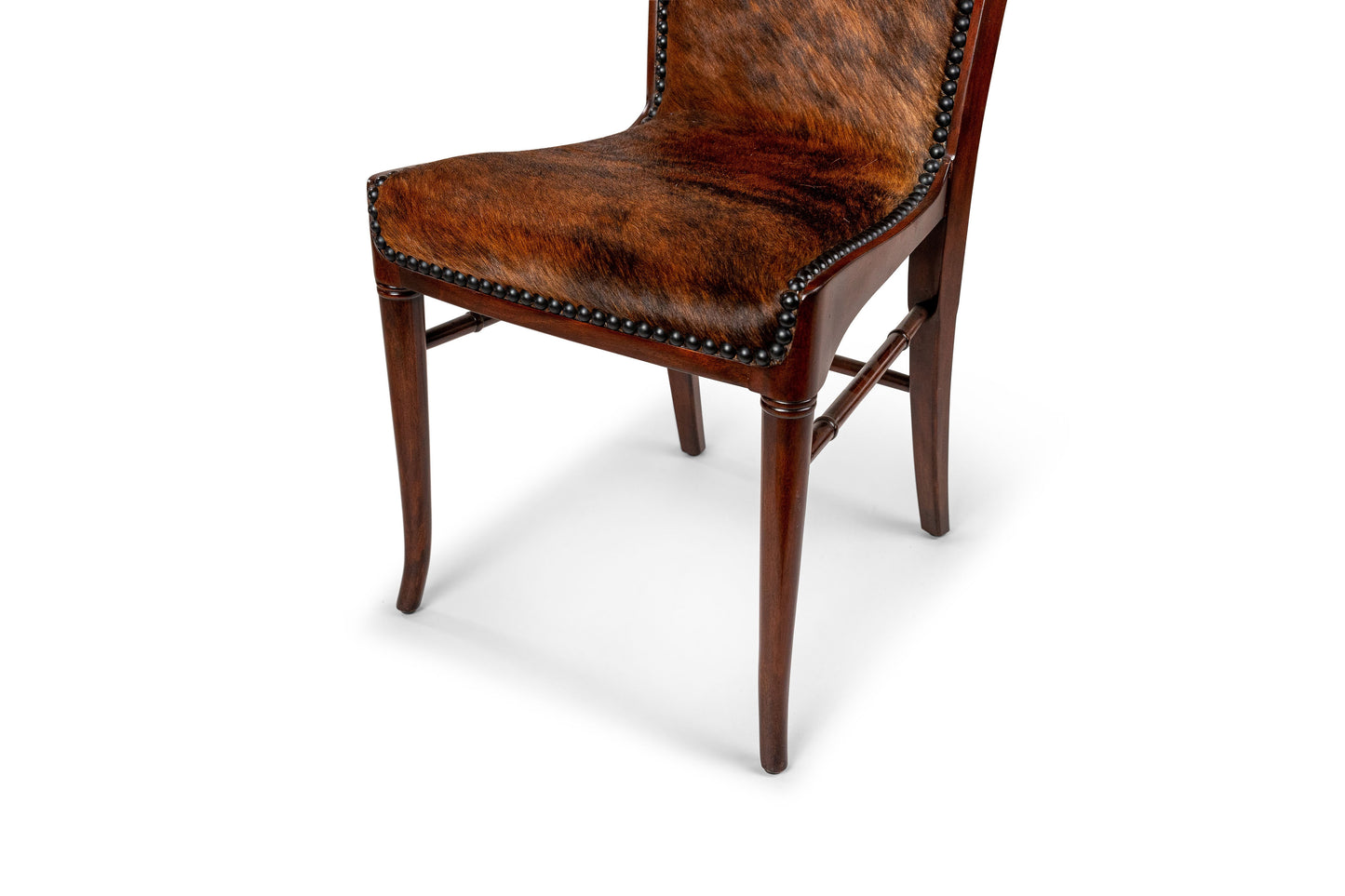 Theodore Alexander All Hide High Back Side Chair "The Sweep"